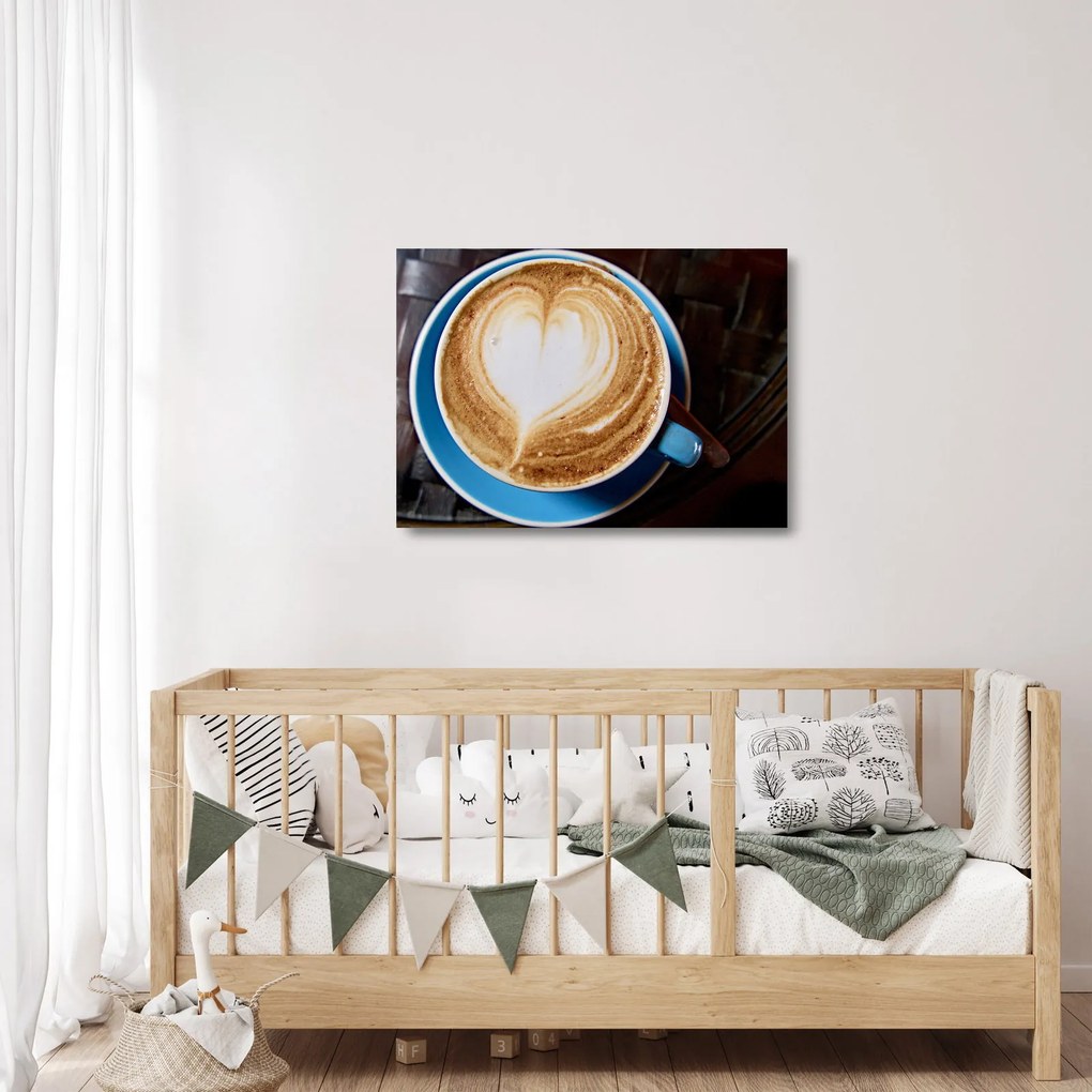 Kép - Latte Art (üvegen) (70x50 cm)