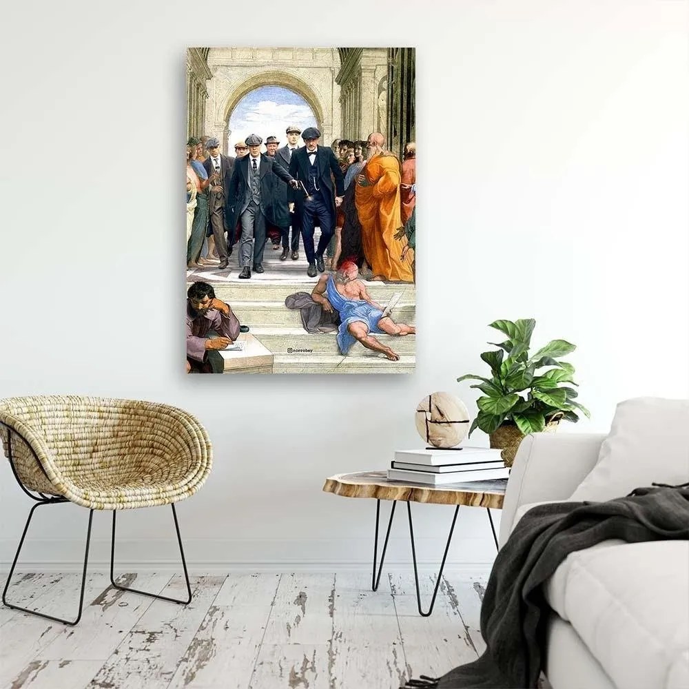 Gario Vászonkép Peaky Blinders, antik kollázs - Norrobey Méret: 70 x 100 cm
