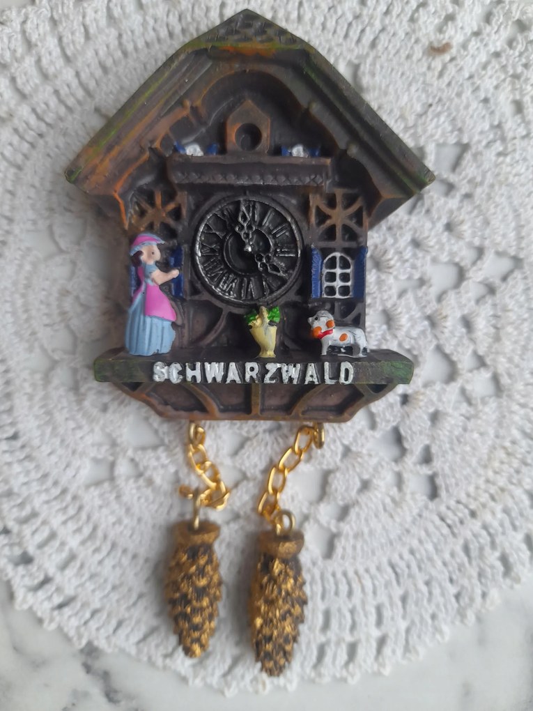 Nagy Hűtőmágnes Német Schwarzwald Óra Kakukk