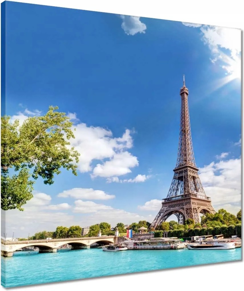 Vászonkép 50x50 Eiffel-torony Párizsban