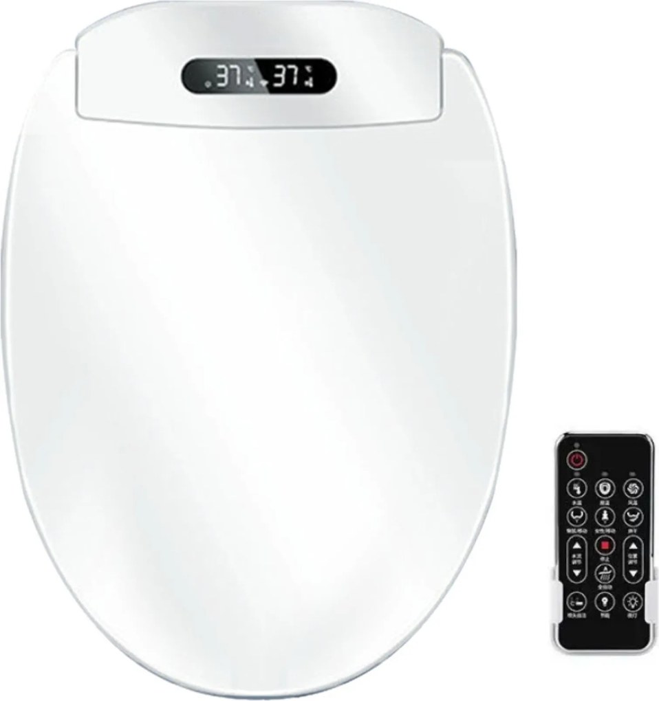 WC-ülőke intelligens WC-ülőke bidémosóval Smart Távirányító Fűthető