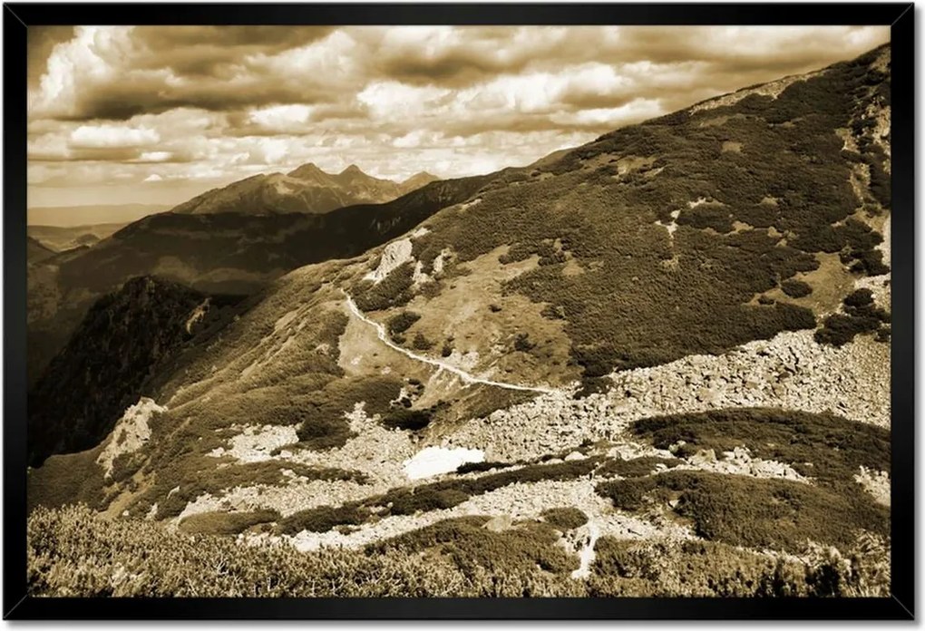 Poszterek keretben 60x40 Tátra Lengyel hegyek Kilátás