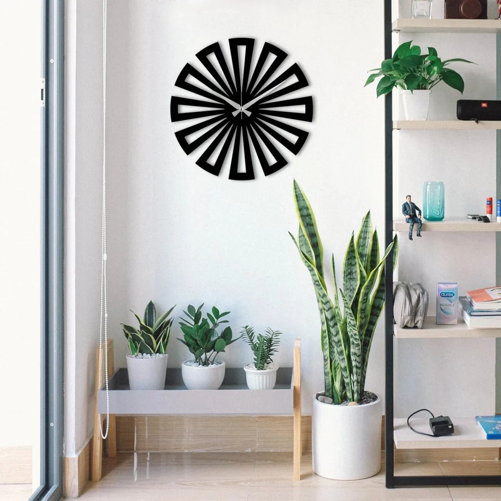 Enzoclock fém falióra, 48×48 cm – S003