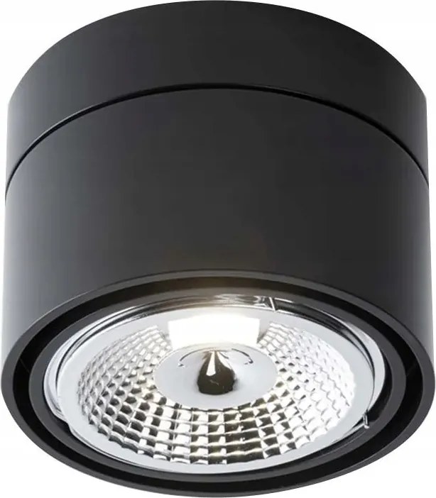 Mennyezeti spot lámpatest állítható kerek fekete spot GU10 Shilo
