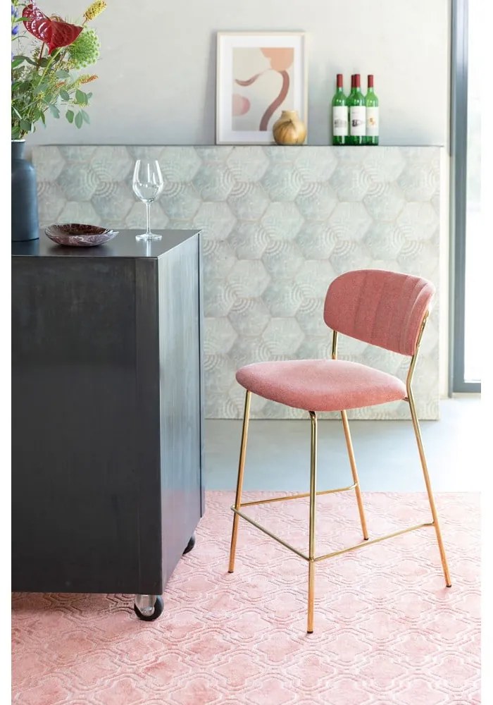 Rózsaszín bárszék szett 2 db-os 89 cm Jolien – White Label