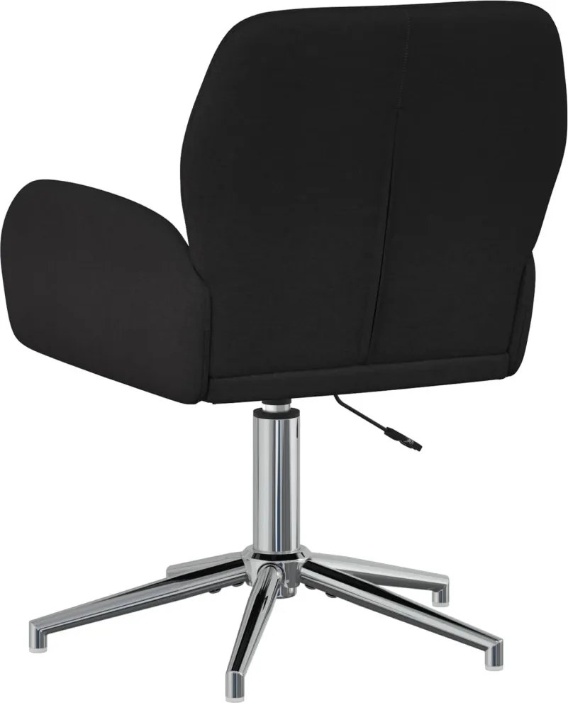 vidaXL Forgós Íróasztali Székek 4 db 54 x 58 x 90 cm Fekete Szövet