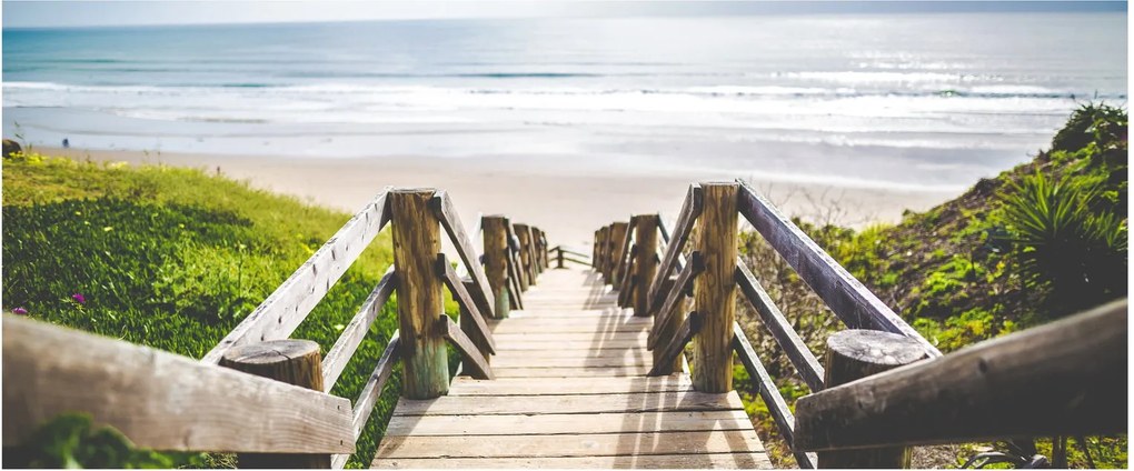 Kép - Bejárat a strandra (120x50 cm)