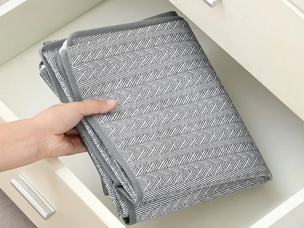 Textil tárolódoboz ágy alá EASY 90 L 80x47x25 cm, szürke