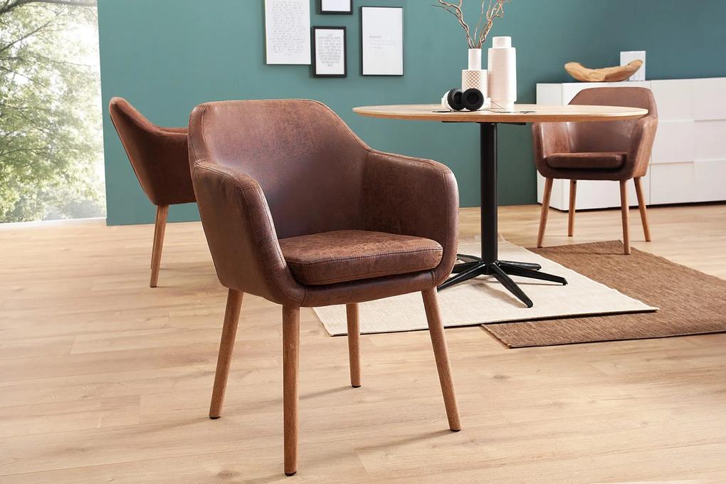 CANDIS design szék - vintage  barna