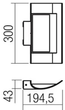 Redo 9112 - LED Kültéri fali lámpa VELA LED/24W/230V IP54