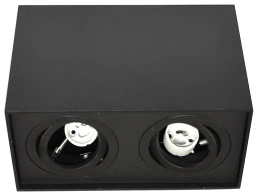 Spotlámpa SIROCO 2xGU10/30W/230V fekete