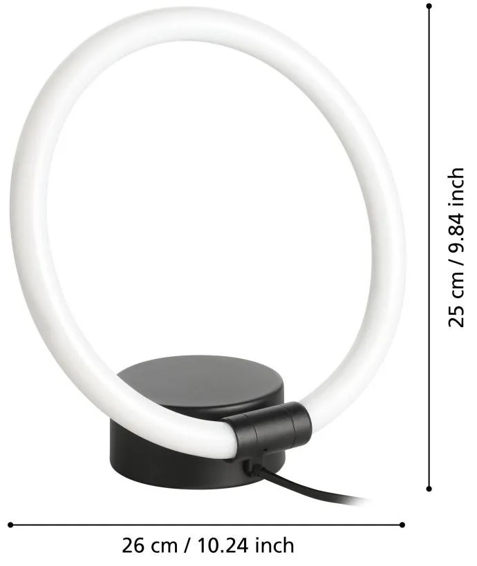 Eglo CARANACOA 900565 asztali lámpa, 11,5W LED, 3000K, 1500 lm