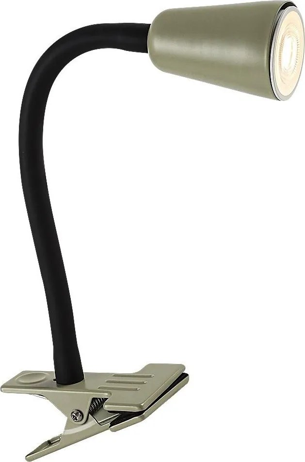 Rabalux 74092 - ALDO csíptetős asztali lámpa 1xGU10/7W/230V, khaki