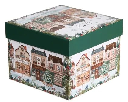 Karácsonyi Porcelán kávés csésze 2 személyes díszdobozban Christmas City 2