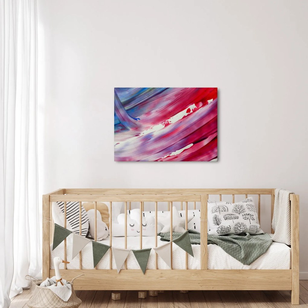 Kép - rózsaszínes kék szín (70x50 cm)