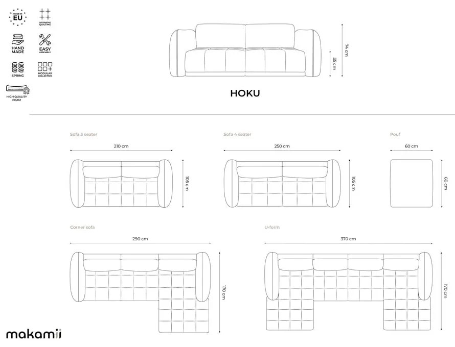 Sötétszürke lábtartó Hoku – Makamii