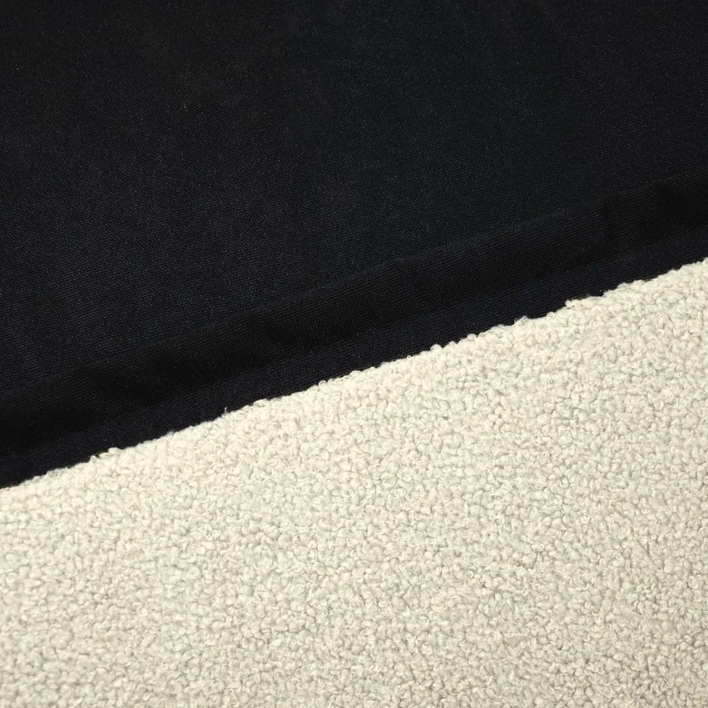 Krémszínű buklé babzsákfotel Snug Long 140 – SLOWDOWN