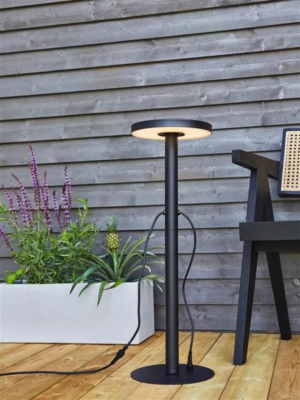 MARKSLÖJD 108173 GARDEN24 Modern Kültéri Állólámpa Fekete LED IP44