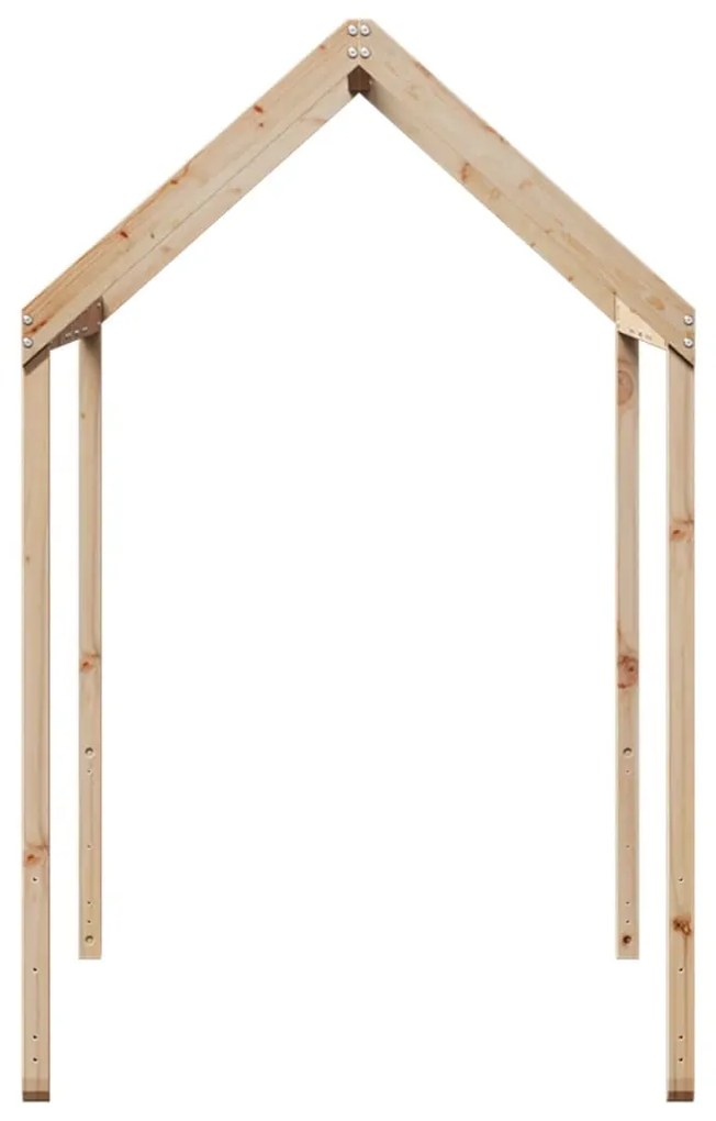 tömör fenyőfa gyerekágytető 207 x 80,5 x 151,5 cm