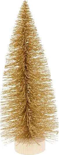Karácsonyfa ecset arany 28cm