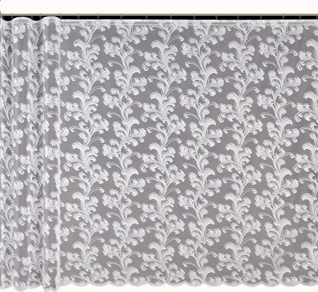 Mg Függöny jacquard 4558 Fehér 290X160 kész szalaggal