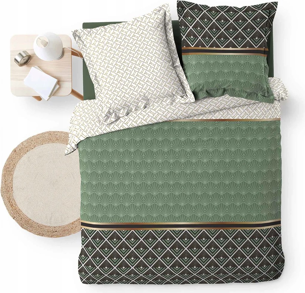 Pamut Ágyneműhuzat Garnitúra 240 X 220 CM Patentos 63 X 63 CM