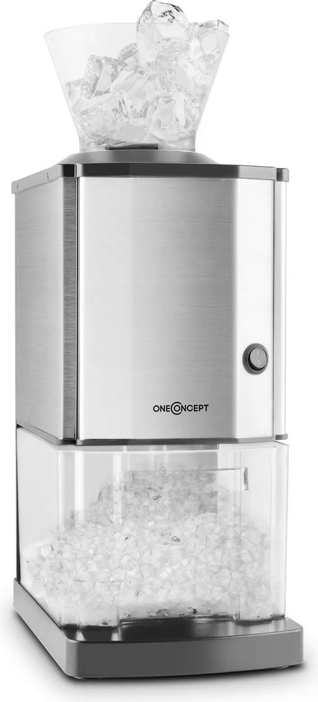 OneConcept Icebreaker, jégkása készítő gép, 15 kg/h, 3,5 L térfogat, jégtartó, rozsdamentes acél