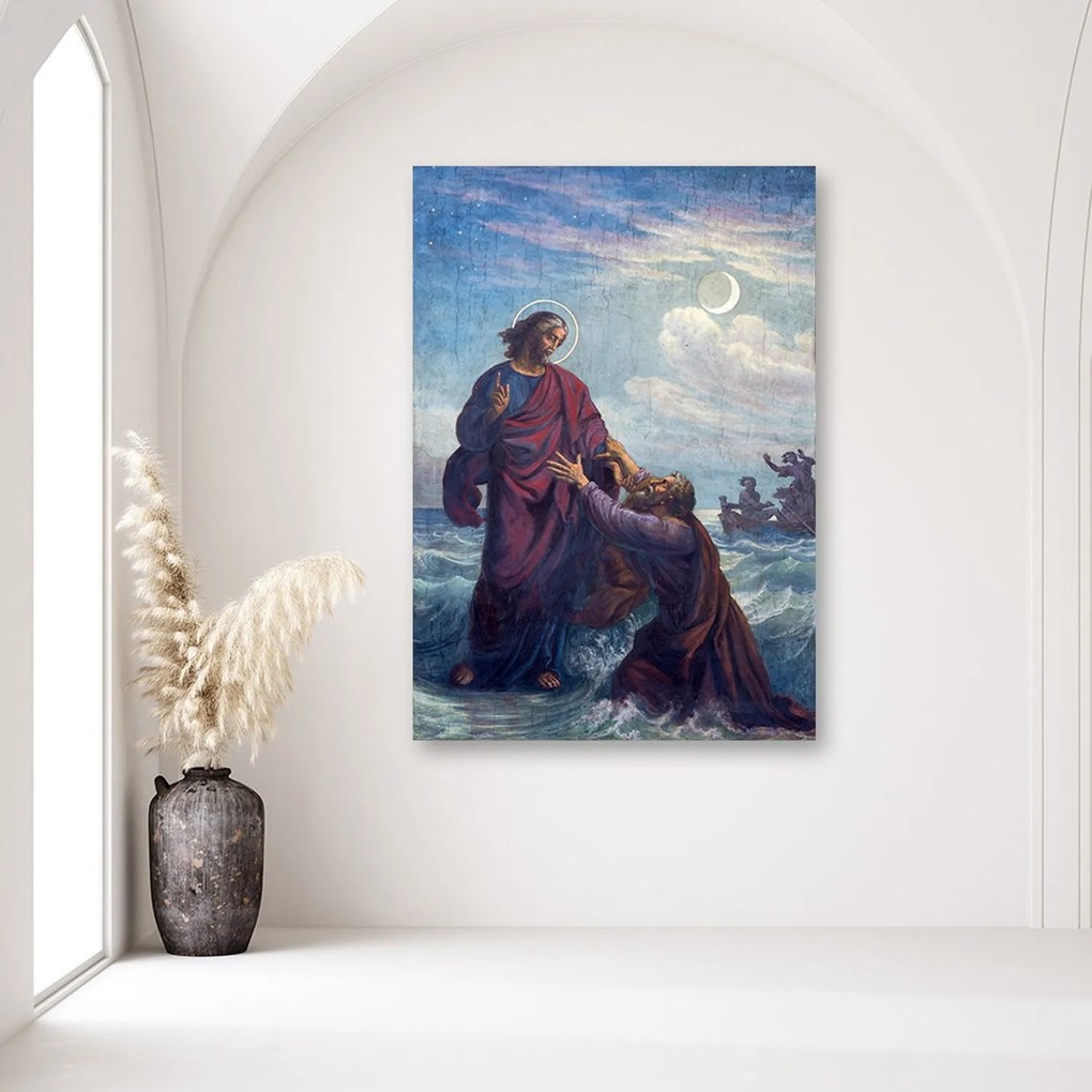 Gario Vászonkép Fuldokló st. Péter és Jézus, Bécs Méret: 80 x 120 cm