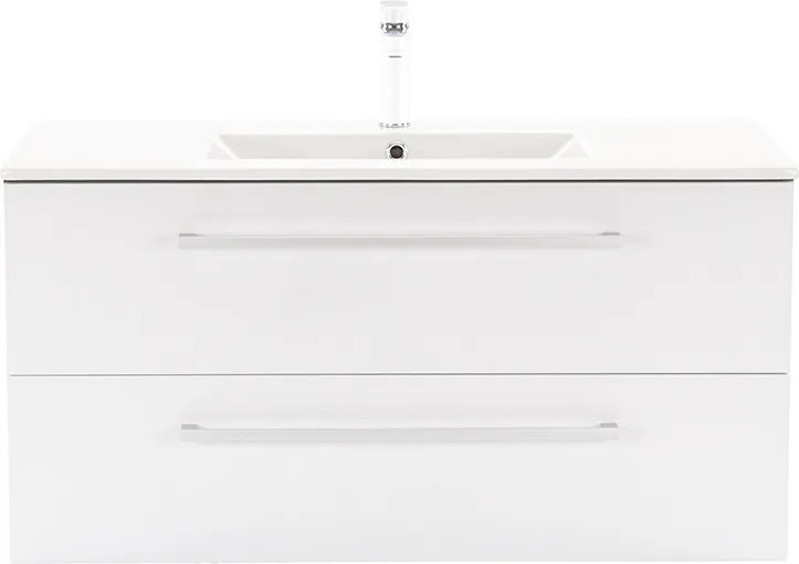 Vario Clam 100 alsó szekrény mosdóval antracit-fehér