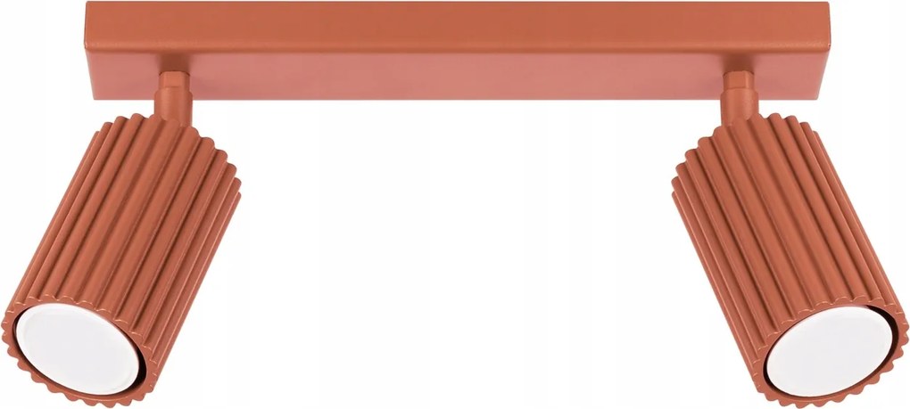 Mennyezeti lámpa Reflektor Tuba Spot 2x GU10 Piros Karbon 1637 Sollux