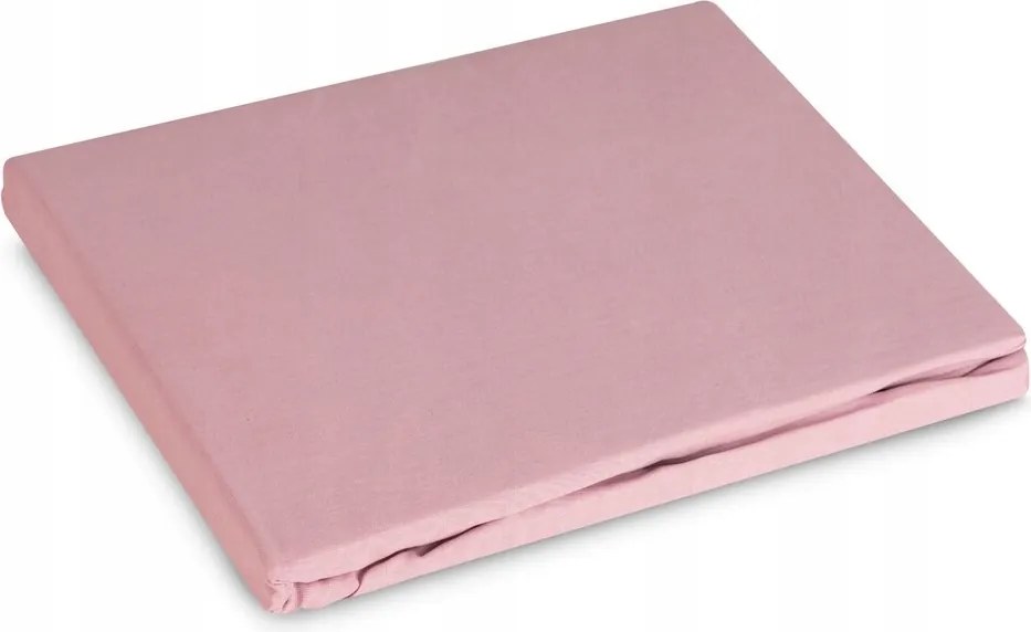 Szatén gumis lepedő Basic 180x200 Eurofirany púderrózsaszín