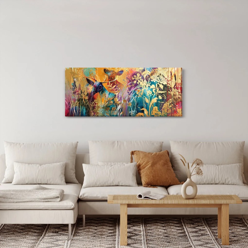 Kép - Absztrakt festmény a természetről (120x50 cm)
