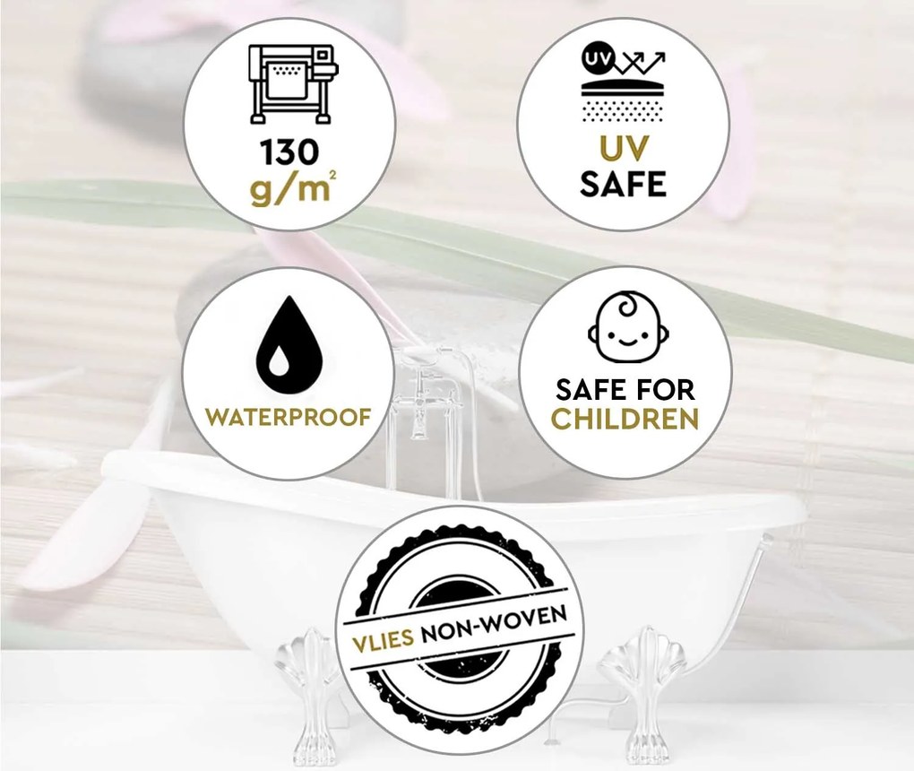 Gario Fotótapéta Ko és virágszirmok Anyag: Vlies, Méret: 350 x 245 cm