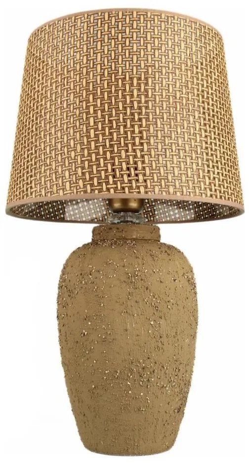 Asztali lámpa RAMZES 1xE27/40W/230V barna