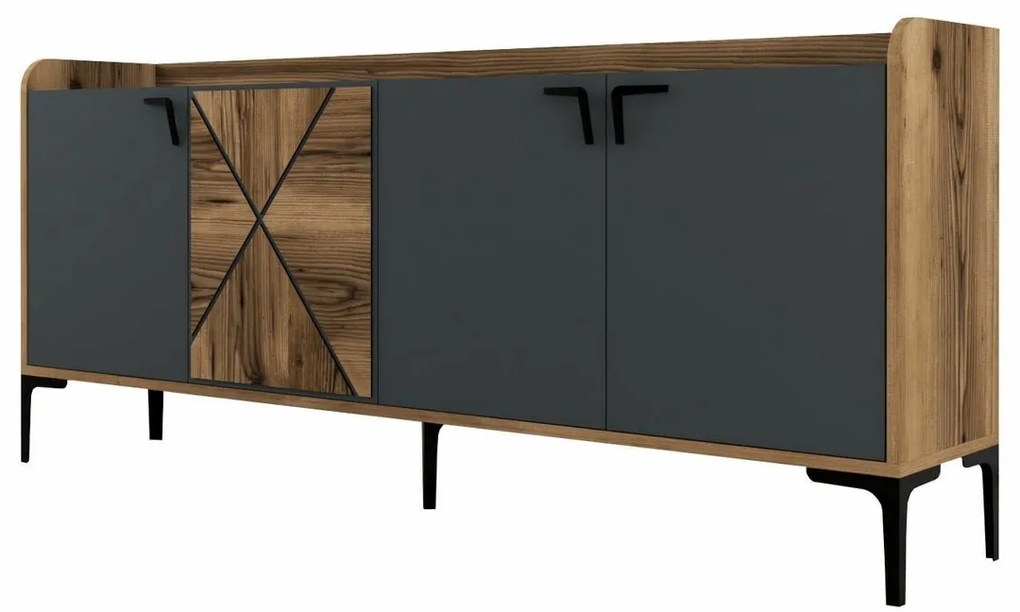 Venedik szekrény Walnut és Anthracite