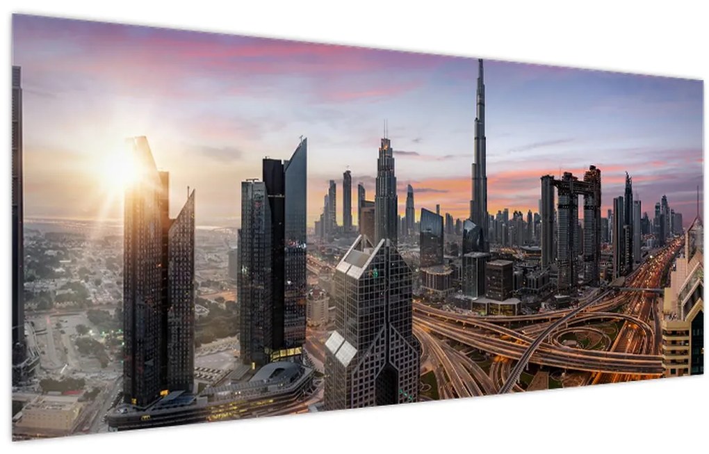 Kép - Dubai panorámája (120x50 cm)