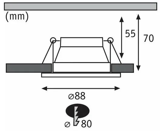Paulmann 93410 - SADA 3xLED/6,5W IP44 Dimmelhető fürdőszobai lámpa COLE 230V