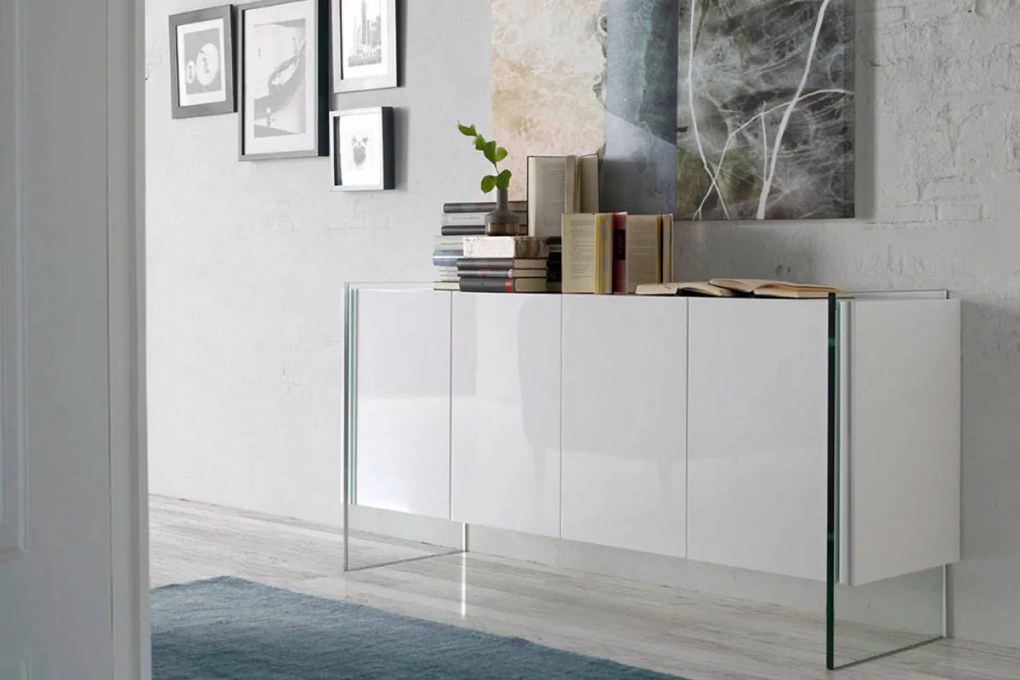 HILTON design komód - fehér -170cm
