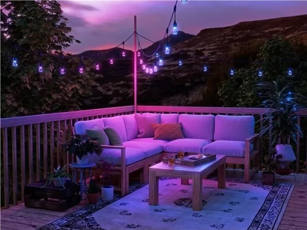 Nanoleaf NF084E00-20SLO- LED RGBWIC Bővítő fényfüzér GIRLANDA 20xLED 15m Wi-Fi IP65
