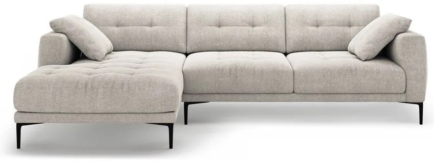 Bézs sarokkanapé (bal oldali-heverő résszel) Bemy – Micadoni