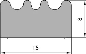 Öntapadós Tömítés E Fehér Garázs 15 x 8 50 m