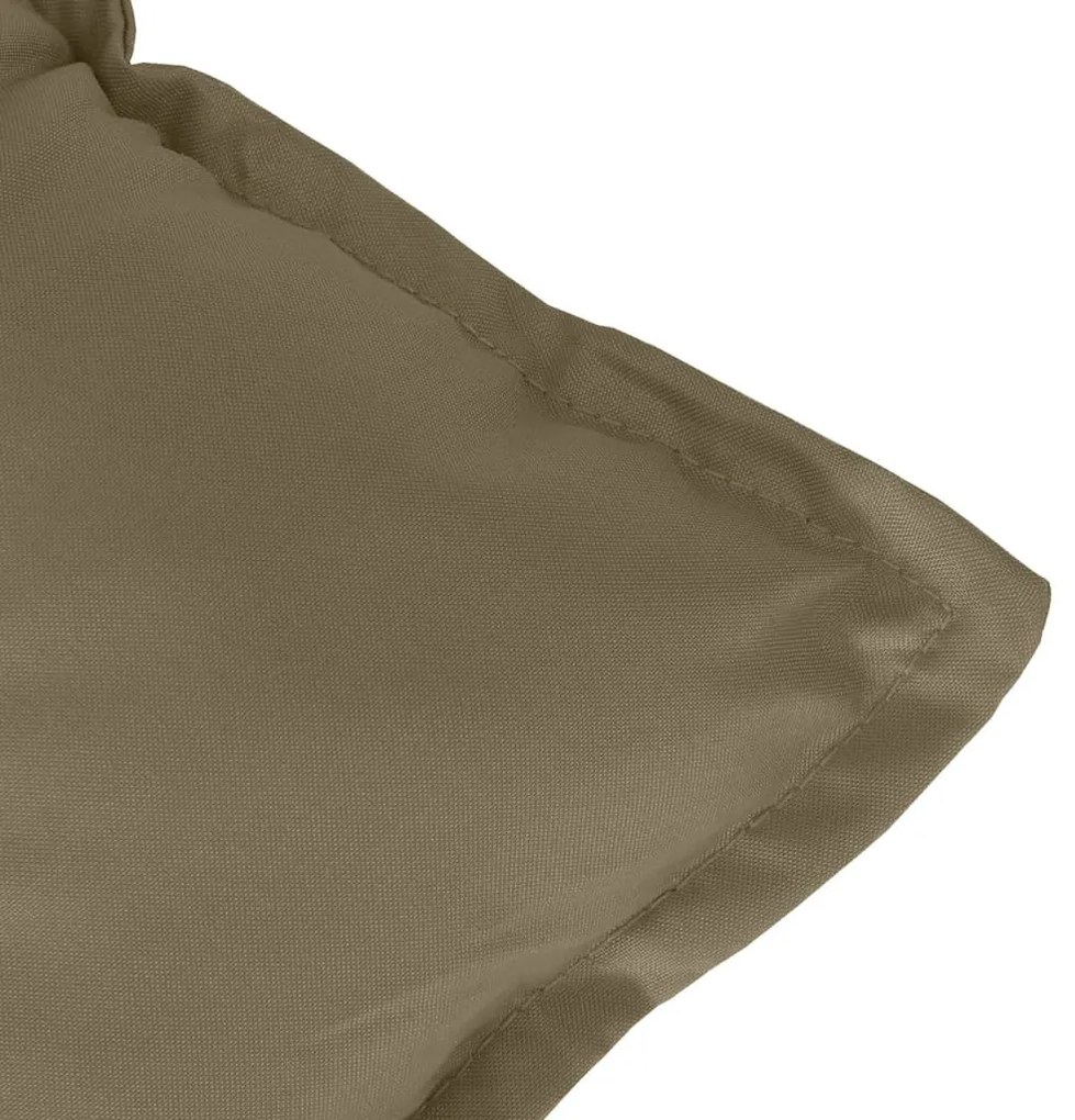 2 db melange tópszínű szövet kerti padpárna 100 x 50 x 7 cm