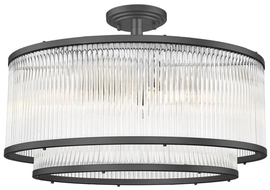 Zuma Line C0528-06H-P7AC - Csillár rúdon SERGIO 6xE14/60W/230V fekete