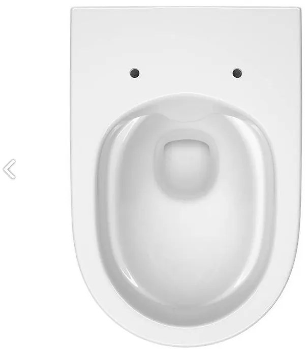 Cersanit Larga Oval CleanOn - függő WC csésze SLIM ülőkével, hőre keményedő, fehér, S701-472