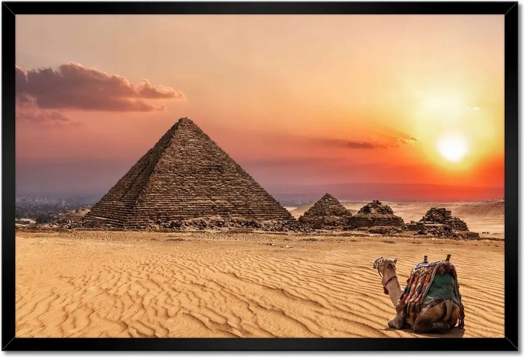 Poszterek keretben 60x40 Menkaure piramis Egyiptom