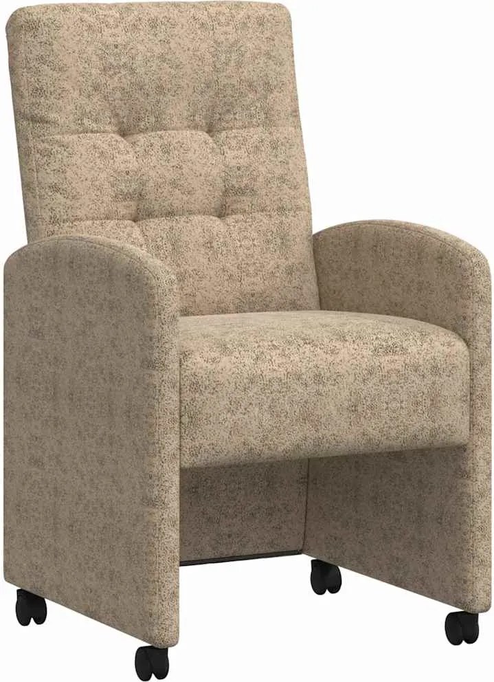 vidaXL Kerekes Étkező Székek 2 pcs Világosszürke 58 x 67 x 97 cm