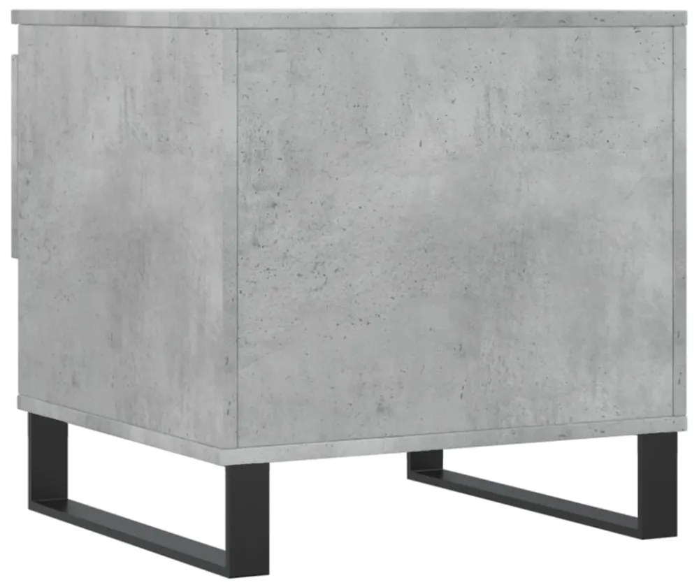 2 db betonszürke szerelt fa dohányzóasztal 50 x 46 x 50 cm