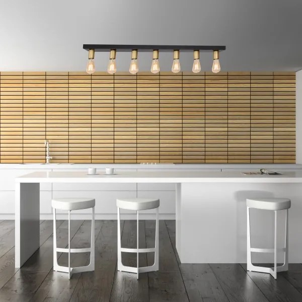 Spotlámpa FILO 7xE27/60W/230V fekete/arany