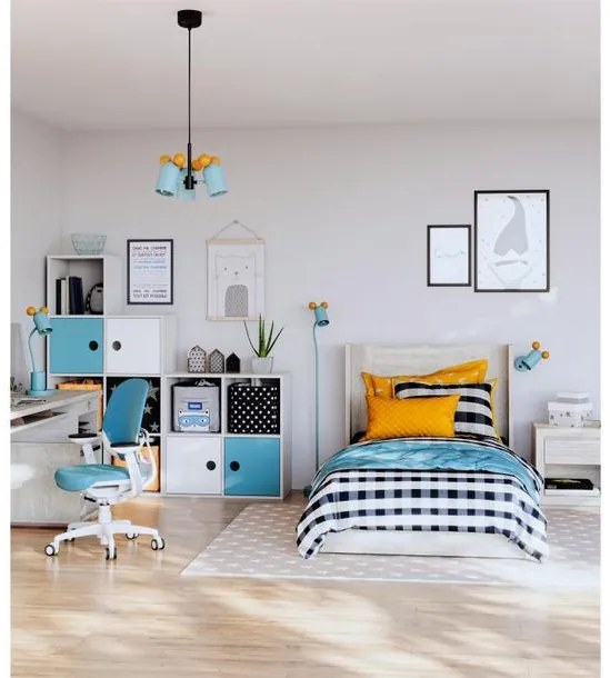 Lámpa Asztali MOUSE , 0215, max.250V, 50/60Hz, 1*E27, max.25 W, átmérő 8 cm, IP20, kék