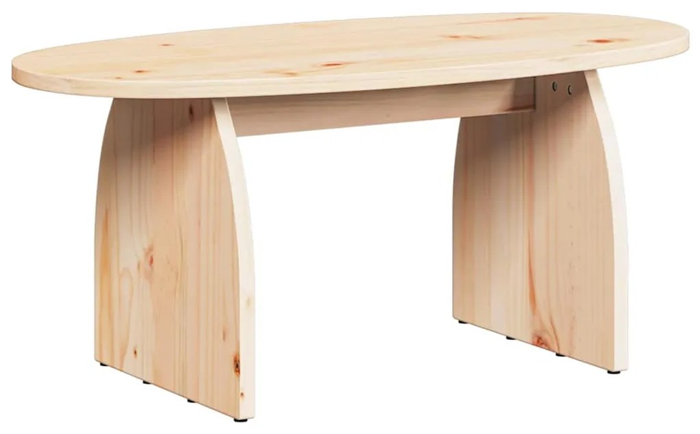 Dohányzóasztal Természetes 80 x 40 x 35 cm Tömör fenyőfa